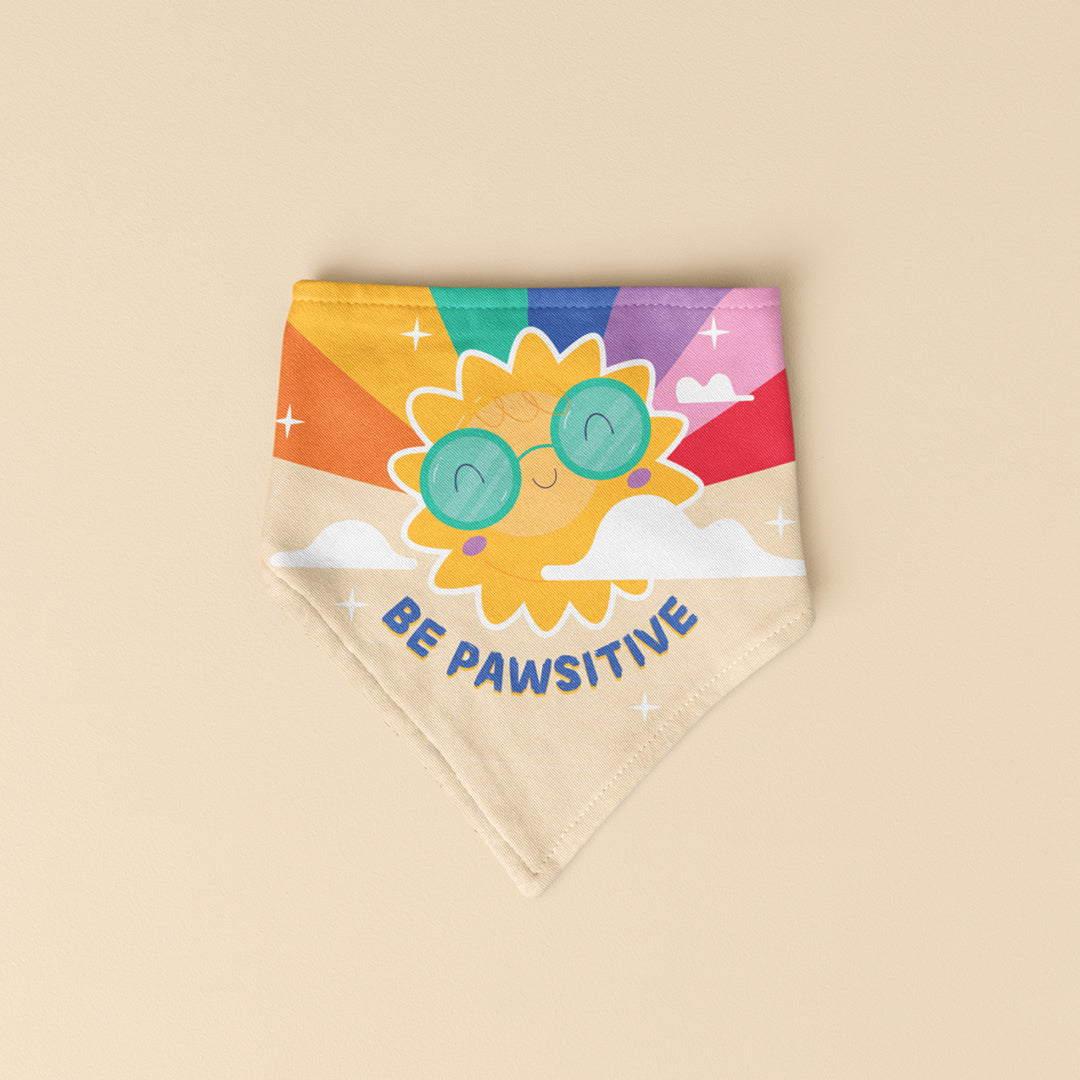 BE PAWSITIVE BANDANA