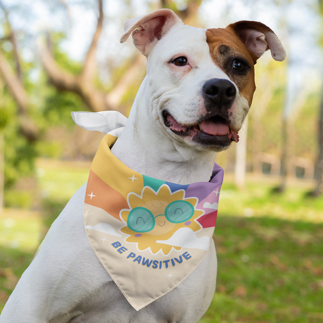 BE PAWSITIVE BANDANA