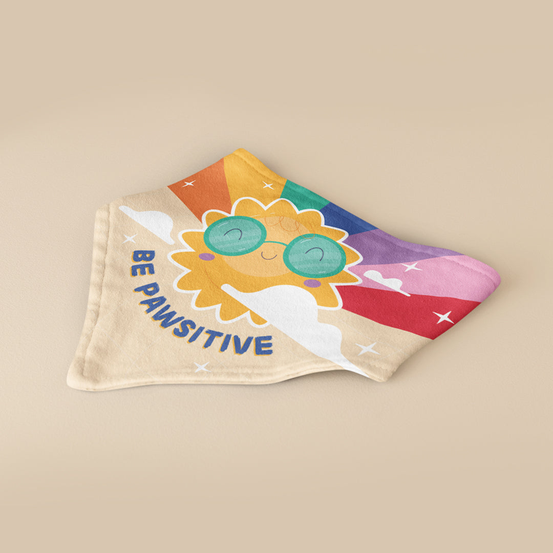 BE PAWSITIVE BANDANA