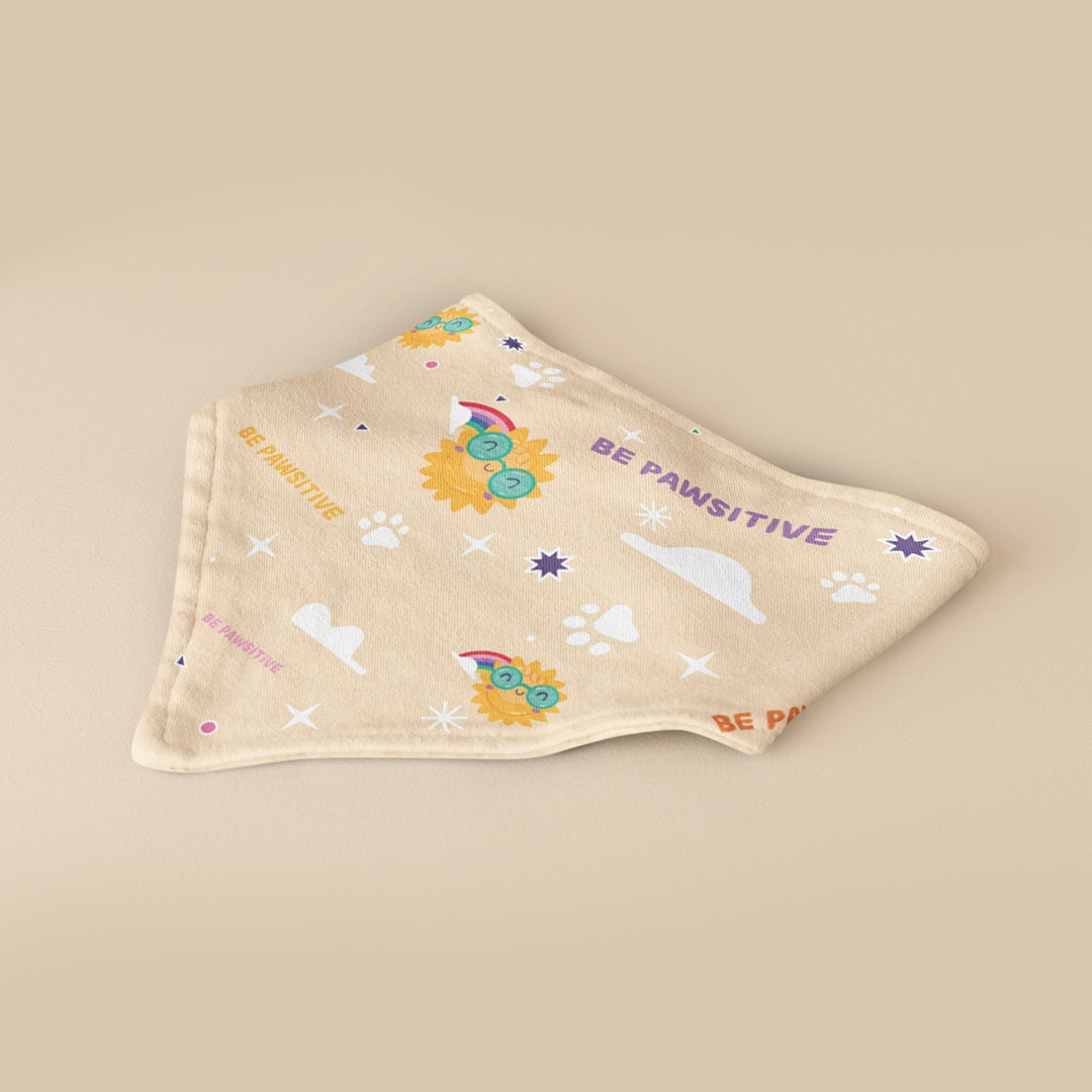 BE PAWSITIVE BANDANA