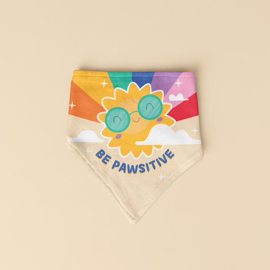 BE PAWSITIVE BANDANA
