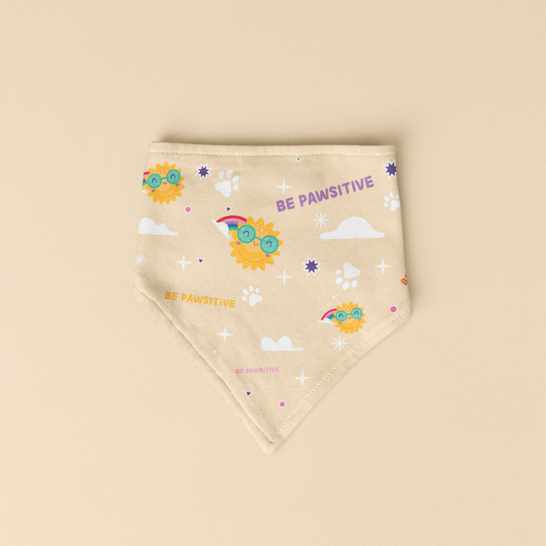 BE PAWSITIVE BANDANA