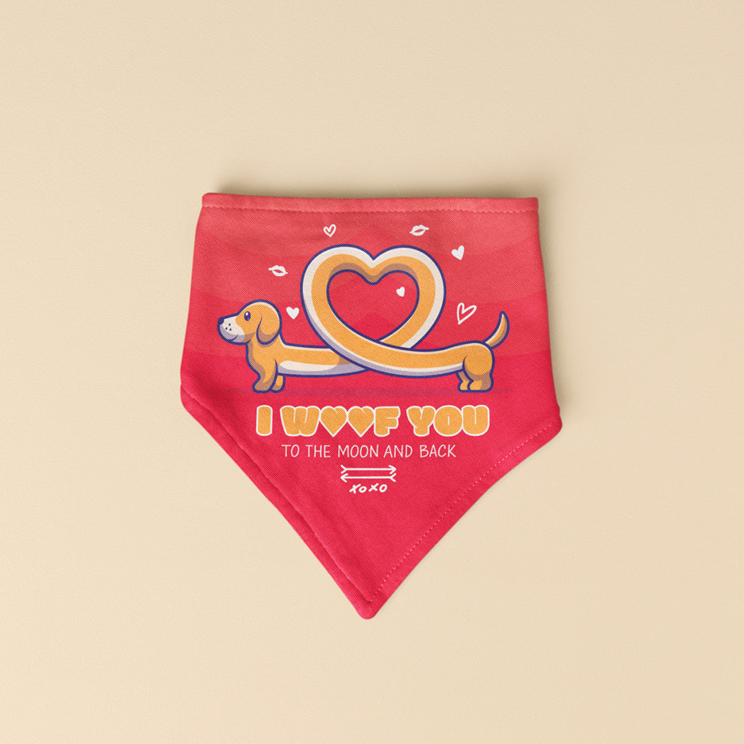 I WOOF YOU BANDANA