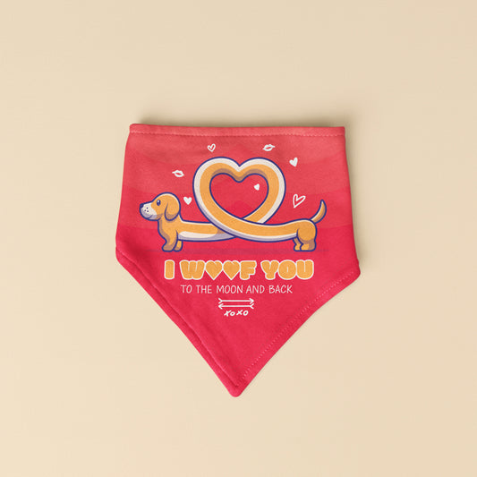 I WOOF YOU BANDANA