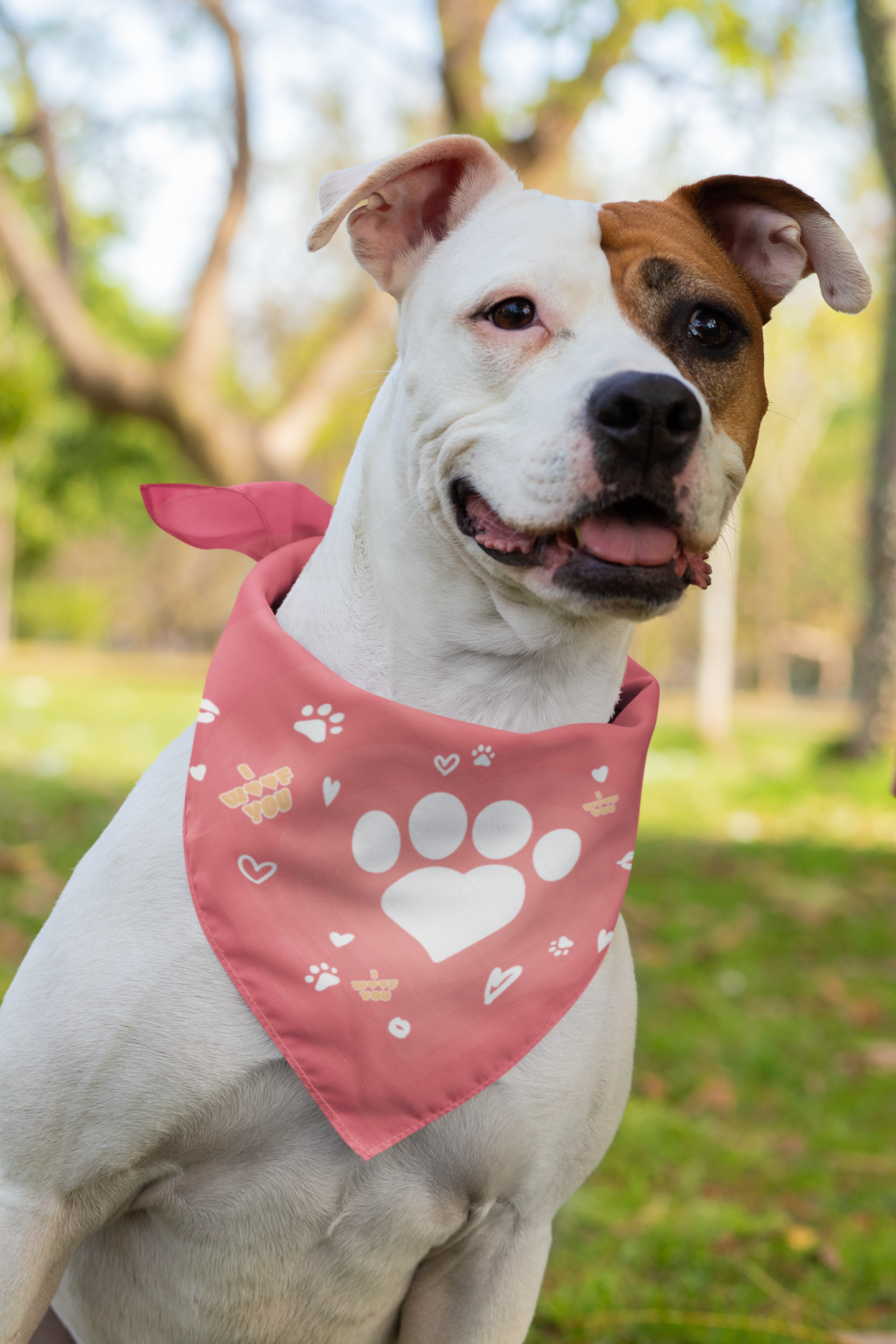 I WOOF YOU BANDANA